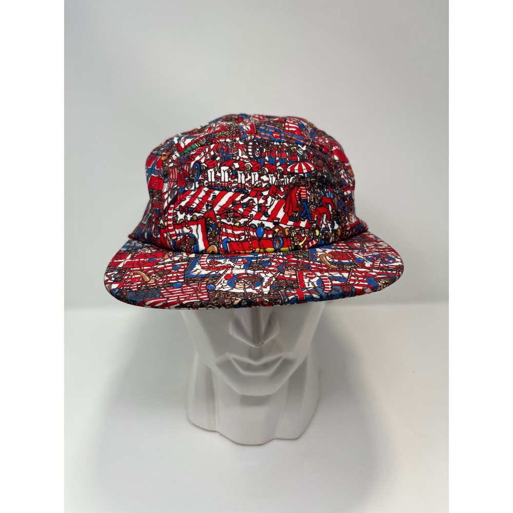 Where's Waldo All Over Print 5 Panel Hat Baseball‎ Cap Red Blue